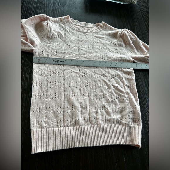 Vintage blouse viscose crotchet knitted soft stretchy cottagecore grandma core - Picture 10 of 10